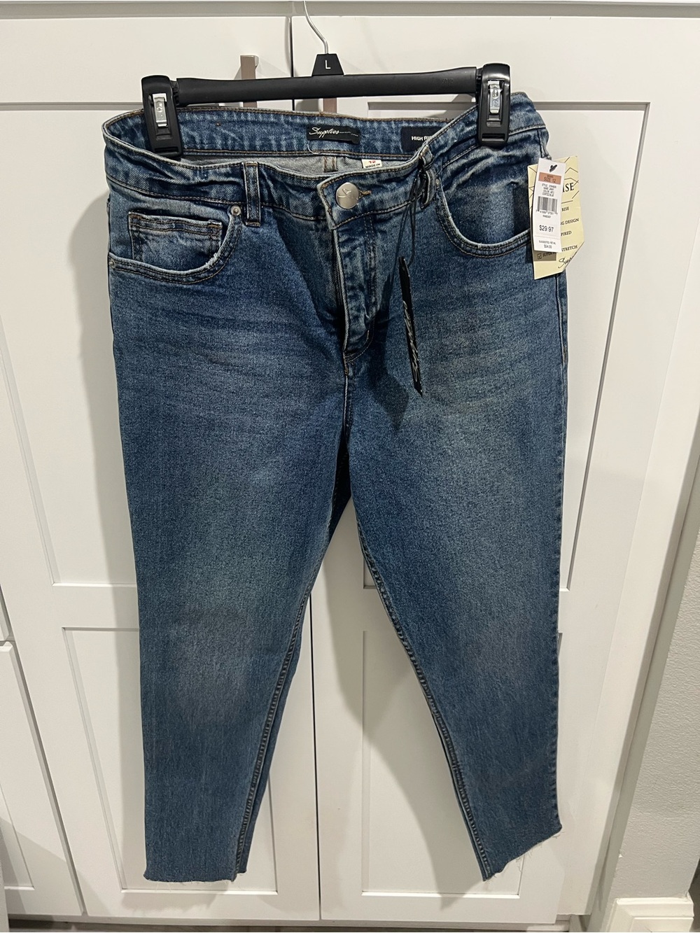 Signature Dark Blue High-Rise Women's Jeans